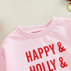 Happy, Holly, Jolly, Merry & Bright Crewneck